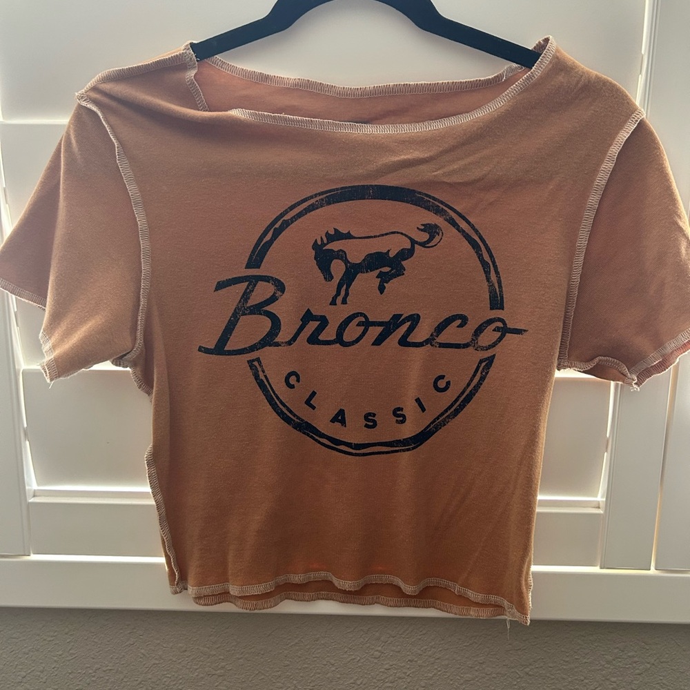 Ford Bronco Classic Tan Crop Top